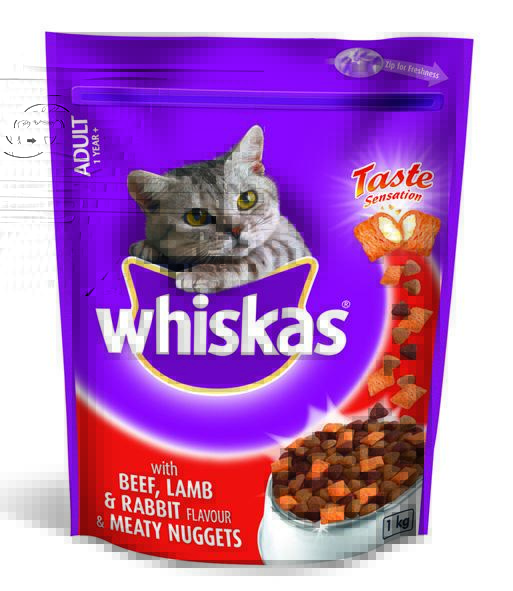 Whiskas – Meaty Nuggets Beef & Lamb & Rabbit Dry Cat Food – 1kg Whiskas – Meaty Nuggets Beef & Lamb & Rabbit Dry Cat Food – 1kg