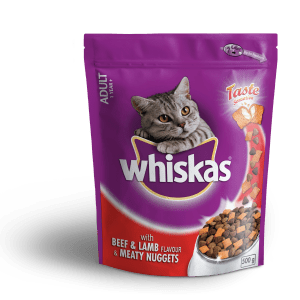 Whiskas – Meaty Nuggets Beef & Lamb & Rabbit Dry Cat Food – 0.5kg Whiskas – Meaty Nuggets Beef & Lamb & Rabbit Dry Cat Food – 0.5kg
