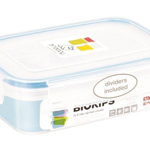 Snappy – Rectangular Food Storage Container Rectangular With Dividers – 670ml Snappy – Rectangular Food Storage Container Rectangular With Dividers – 670ml