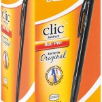 BIC Clic Medium Ballpoint Pens, Black (Box of 60) BIC Clic Medium Ballpoint Pens, Black (Box of 60)