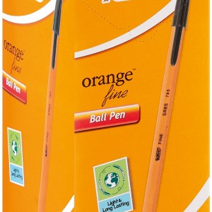 BIC Orange Fine Ball Point Pen – Black (Box of 60) BIC Orange Fine Ball Point Pen – Black (Box of 60)