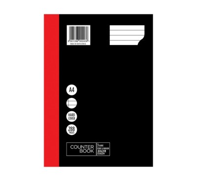 Croxley JD162 3-Quire 288 Page A4 F&M Counter Book Croxley JD162 3-Quire 288 Page A4 F&M Counter Book