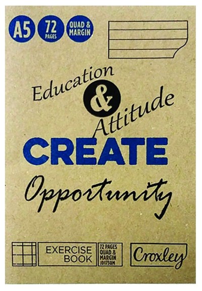 Croxley JD173 72 Page A5 Q&M Exercise Book (20 Pack) Croxley JD173 72 Page A5 Q&M Exercise Book (20 Pack)