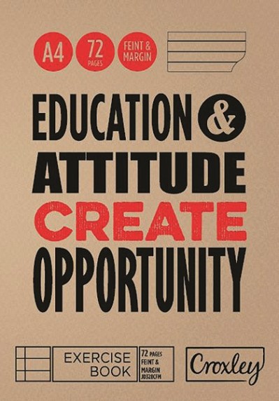 Croxley JD328 72 Page A4 F&M Exercise Book (10 Pack) Croxley JD328 72 Page A4 F&M Exercise Book (10 Pack)