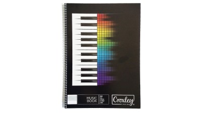 Croxley 32 Page 12 Stave Wire Bound Music Books – JD181 Croxley 32 Page 12 Stave Wire Bound Music Books – JD181