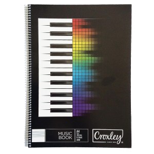 Croxley 32 Page 12 Stave Wire Bound Music Books – JD181 Croxley 32 Page 12 Stave Wire Bound Music Books – JD181