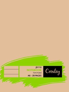 Croxley JD113 20 Page A6 Feint Soft Cover Book (25 Pack) Croxley JD113 20 Page A6 Feint Soft Cover Book (25 Pack)