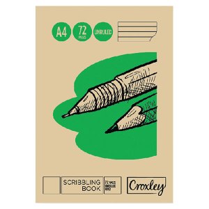 Croxley Springbok JD195 72 Page A4 Unruled Scribbling Book (10 Pack) Croxley Springbok JD195 72 Page A4 Unruled Scribbling Book (10 Pack)