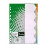 Croxley JD1477 Pastel Rainbow A4 5 Part Dividers Croxley JD1477 Pastel Rainbow A4 5 Part Dividers