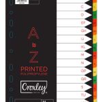 Croxley Indices Printed A – Z with 16 Dividers Set Croxley Indices Printed A – Z with 16 Dividers Set
