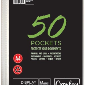 Croxley A4 Hard Cover Display File – 50 Pocket Croxley A4 Hard Cover Display File – 50 Pocket
