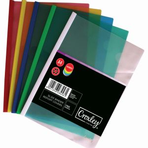 Croxley A4 Slide Binder Report Covers Assorted Colours (5 Pack) Croxley A4 Slide Binder Report Covers Assorted Colours (5 Pack)