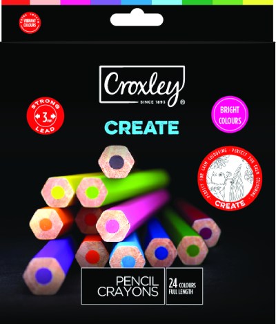 Croxley Create 24 Full Length Colour Pencils Croxley Create 24 Full Length Colour Pencils
