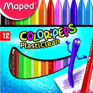 Maped PlastiClean Crayons 12’s Maped PlastiClean Crayons 12’s