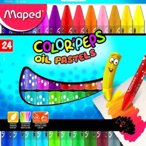 Maped Colour’Peps 24 Triangular Oil Pastels Maped Colour’Peps 24 Triangular Oil Pastels