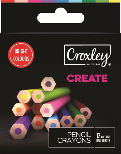 Croxley Create 12 Half Length Colour Pencils Croxley Create 12 Half Length Colour Pencils