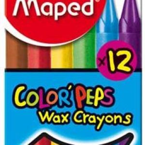 Maped Color’Peps Triangular Wax Crayons 12’s Maped Color’Peps Triangular Wax Crayons 12’s