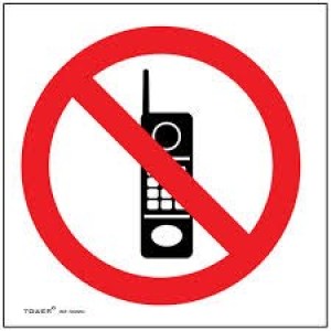 Tower ABS Sign – No Cellphones Tower ABS Sign – No Cellphones