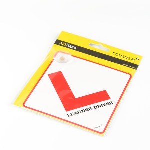 Tower ABS Sign with Suction Cup – Learner Driver Tower ABS Sign with Suction Cup – Learner Driver