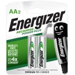 Energizer Recharge Power Plus AA 2000Ah Battery Card 2 Energizer Recharge Power Plus AA 2000Ah Battery Card 2