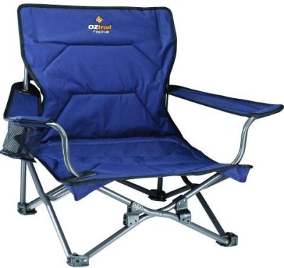 Oztrail Festival Camping Chair Blue 120kg Oztrail Festival Camping Chair Blue 120kg
