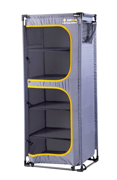 OZtrail 5 Shelf Camp Cupboard – Grey OZtrail 5 Shelf Camp Cupboard – Grey
