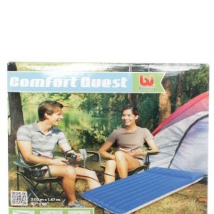 Bestway – Canvas-Feel Camping Queen Mattress – Blue Bestway – Canvas-Feel Camping Queen Mattress – Blue