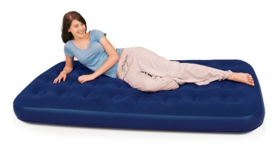 Bestway – Flocked Twin Airbed – Blue Bestway – Flocked Twin Airbed – Blue