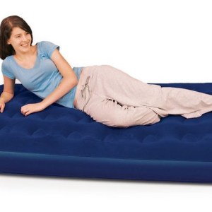 Bestway – Flocked Twin Airbed – Blue Bestway – Flocked Twin Airbed – Blue