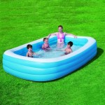 Bestway – 1.161L Deluxe Blue Rectangular Family Pool Bestway – 1.161L Deluxe Blue Rectangular Family Pool