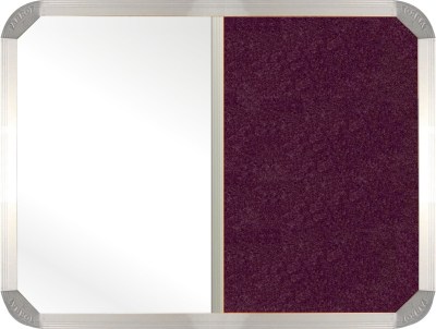 Parrot Combi Whiteboard & Burgundy Felt Non-Magnetic Board (2000 x 1200mm) Parrot Combi Whiteboard & Burgundy Felt Non-Magnetic Board (2000 x 1200mm)