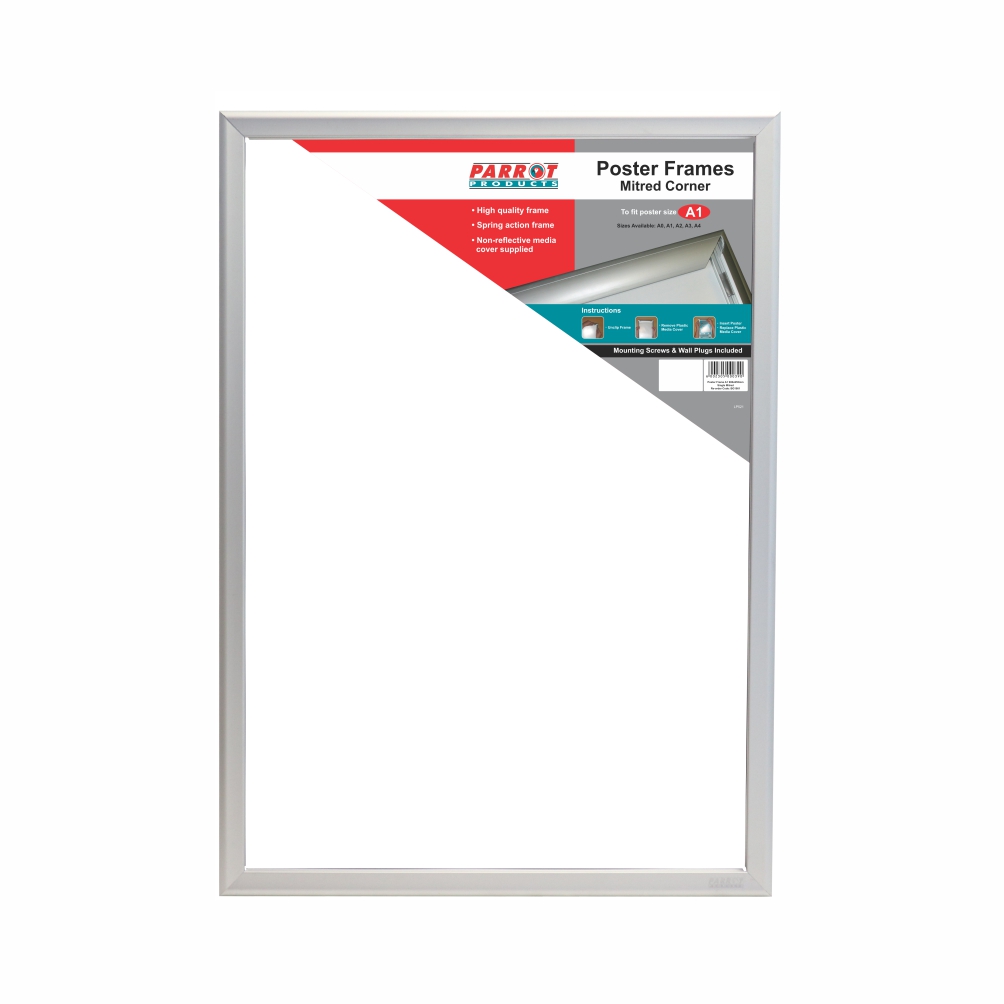 Parrot Poster Frame – Aluminium with Mitred Corners – A1 Parrot Poster Frame – Aluminium with Mitred Corners – A1