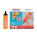 Parrot Marker Highlighter Box 10 – Orange Parrot Marker Highlighter Box 10 – Orange