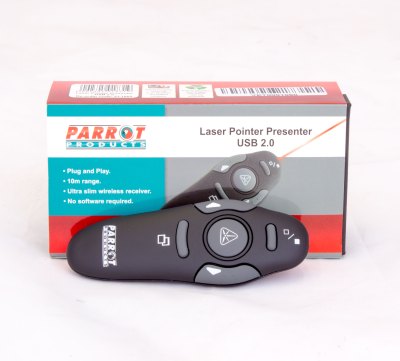 Parrot Laser Pointer Presenter USB 2.0 – Red Laser Parrot Laser Pointer Presenter USB 2.0 – Red Laser