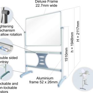 Parrot Mobile Revolving Magnetic 1500x1200mm Board and Leg Set Parrot Mobile Revolving Magnetic 1500x1200mm Board and Leg Set
