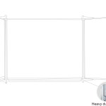 Parrot Educational Board Swing Leaf 910mm Magnetic White Parrot Educational Board Swing Leaf 910mm Magnetic White