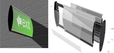 Parrot Sign Frame Double Sided Wall Mounted – A4 Parrot Sign Frame Double Sided Wall Mounted – A4