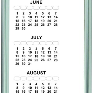 Parrot Perpetual Calendar – 1200mm x 200mm Parrot Perpetual Calendar – 1200mm x 200mm