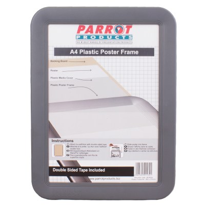 Parrot Products Poster Frame (A4, Slide In, Plastic Frame) Parrot Products Poster Frame (A4, Slide In, Plastic Frame)