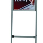 Parrot Stand Poster Frame Castors Double Sided – A1 Parrot Stand Poster Frame Castors Double Sided – A1