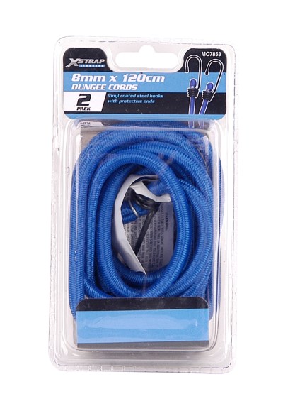 X-Strap – Round Bungee Cords – Red – Set of 2 -120cm X 8mm X-Strap – Round Bungee Cords – Red – Set of 2 -120cm X 8mm