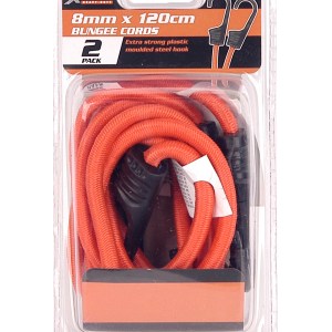 X-Strap – Round Bungee Cords – Orange(2 Piece)120cm X 8mm X-Strap – Round Bungee Cords – Orange(2 Piece)120cm X 8mm
