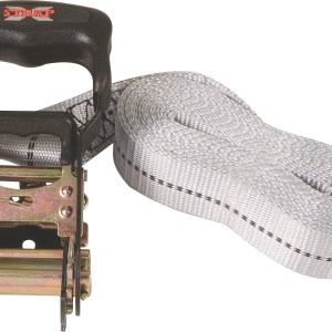 X-Strap – 4.6M X 30mm Ratchet Tie Down – Black & Silver – Set of 2 X-Strap – 4.6M X 30mm Ratchet Tie Down – Black & Silver – Set of 2