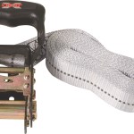 X-Strap – 4.6M X 30mm Ratchet Tie Down – Black & Silver – Set of 2 X-Strap – 4.6M X 30mm Ratchet Tie Down – Black & Silver – Set of 2