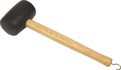 Leisurequip 450g Camping Rubber Mallet with Tent Peg Puller Leisurequip 450g Camping Rubber Mallet with Tent Peg Puller