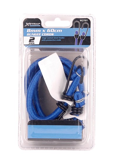 X-Strap – Round Bungee Cords – Set of 2 – 60cm x 8mm X-Strap – Round Bungee Cords – Set of 2 – 60cm x 8mm