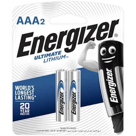 Energizer 1.5v Lithium AAA Battery Card 2 Energizer 1.5v Lithium AAA Battery Card 2