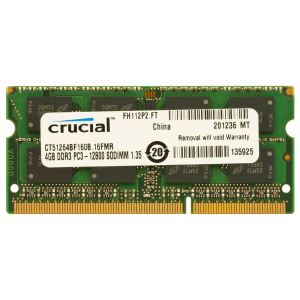 Crucial 4GB DDR3L 1600MHz SO-DIMM Single Rank Crucial 4GB DDR3L 1600MHz SO-DIMM Single Rank