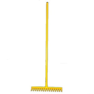 Lasher – 16 Tooth Garden Rake – Yellow Lasher – 16 Tooth Garden Rake – Yellow