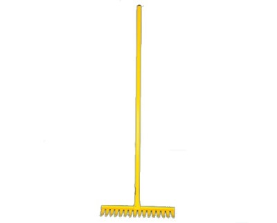 Lasher – 16 Tooth Garden Rake – Yellow Lasher – 16 Tooth Garden Rake – Yellow